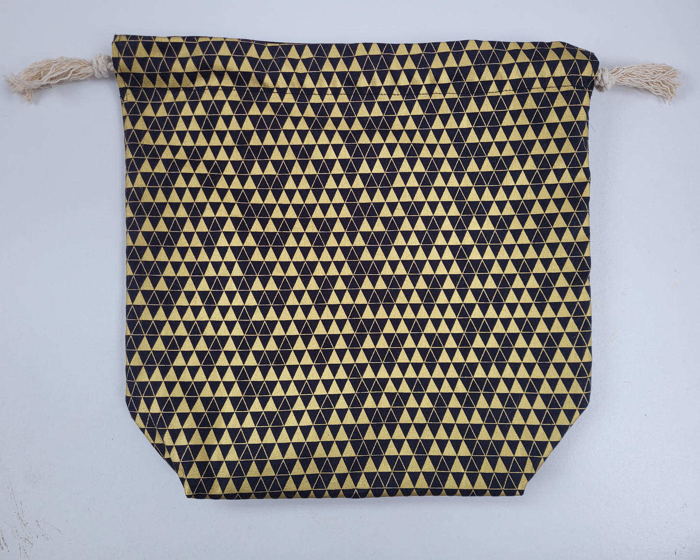 Black & Gold Triangle Project Bag