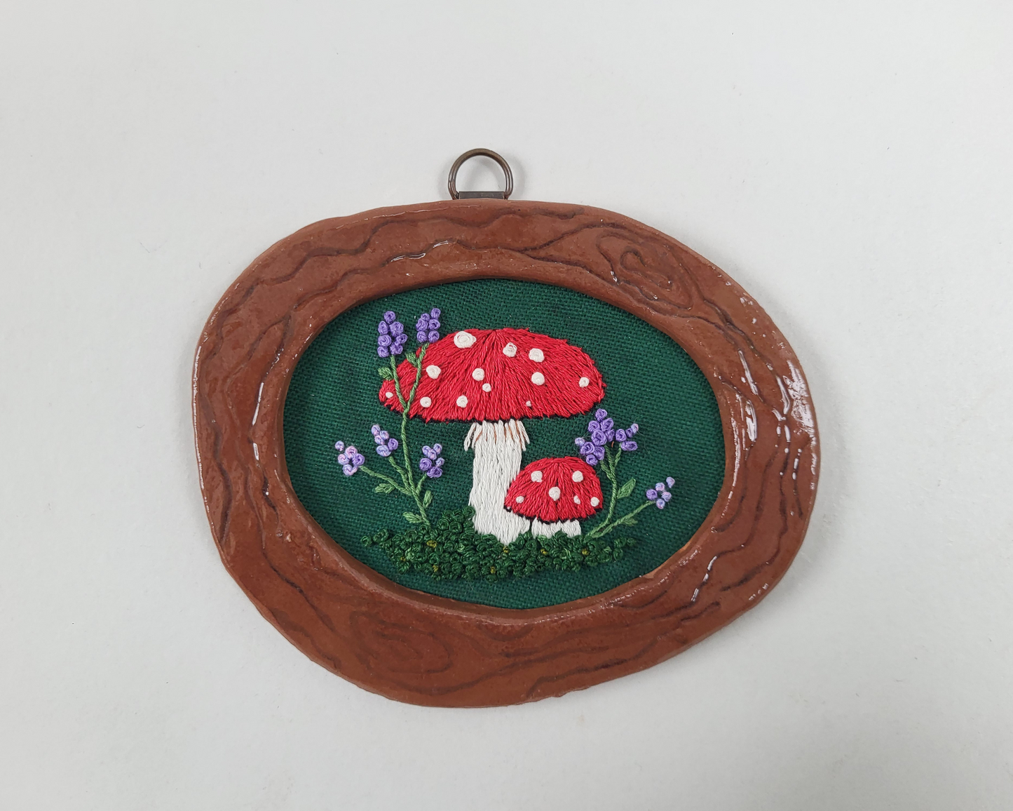 Clay Framed Autumn Mushroom