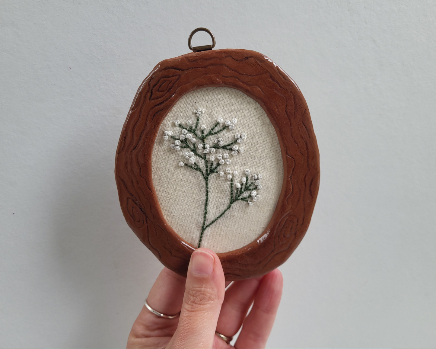 Clay Framed Wildflower