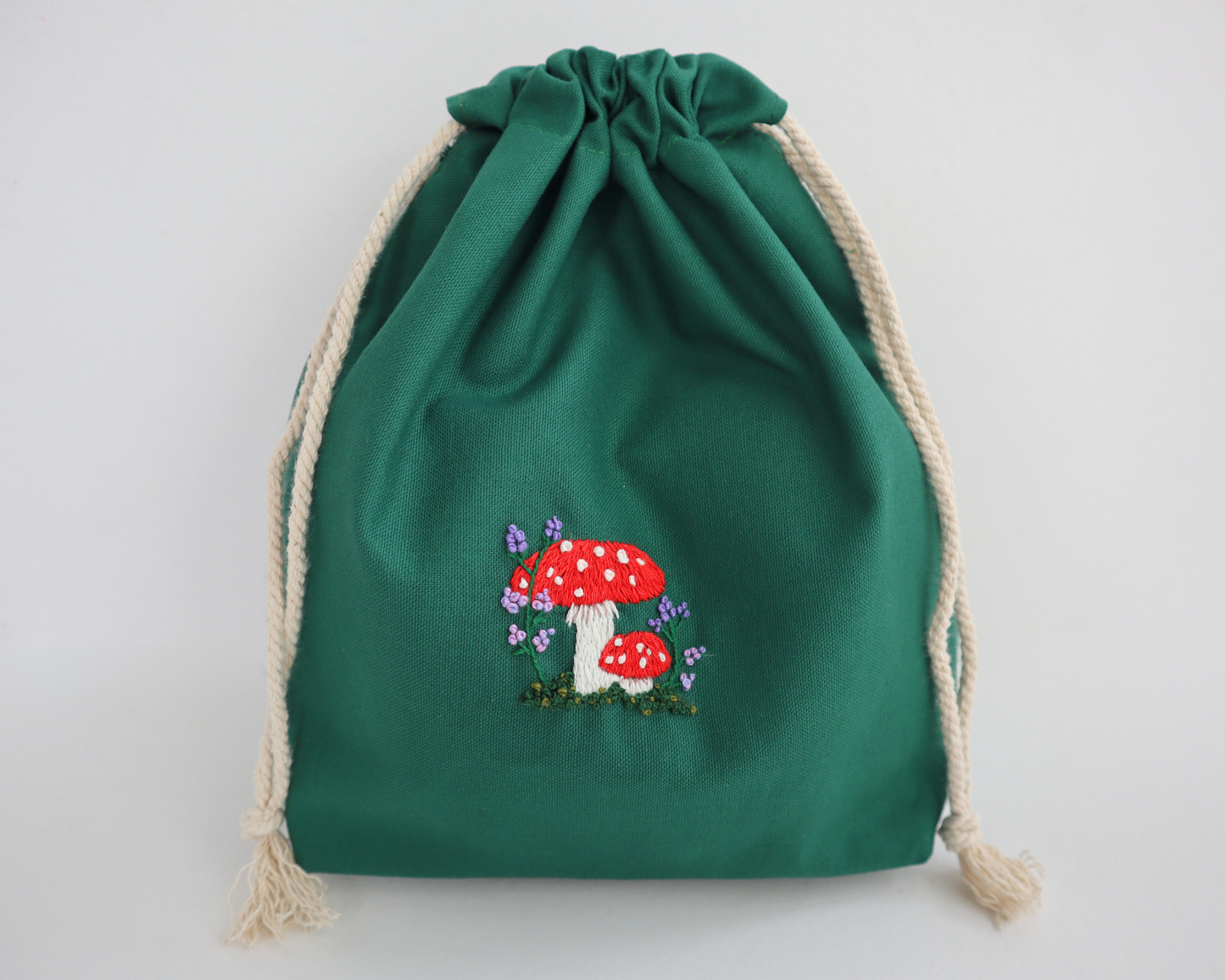 Green, Mushroom Project Bag