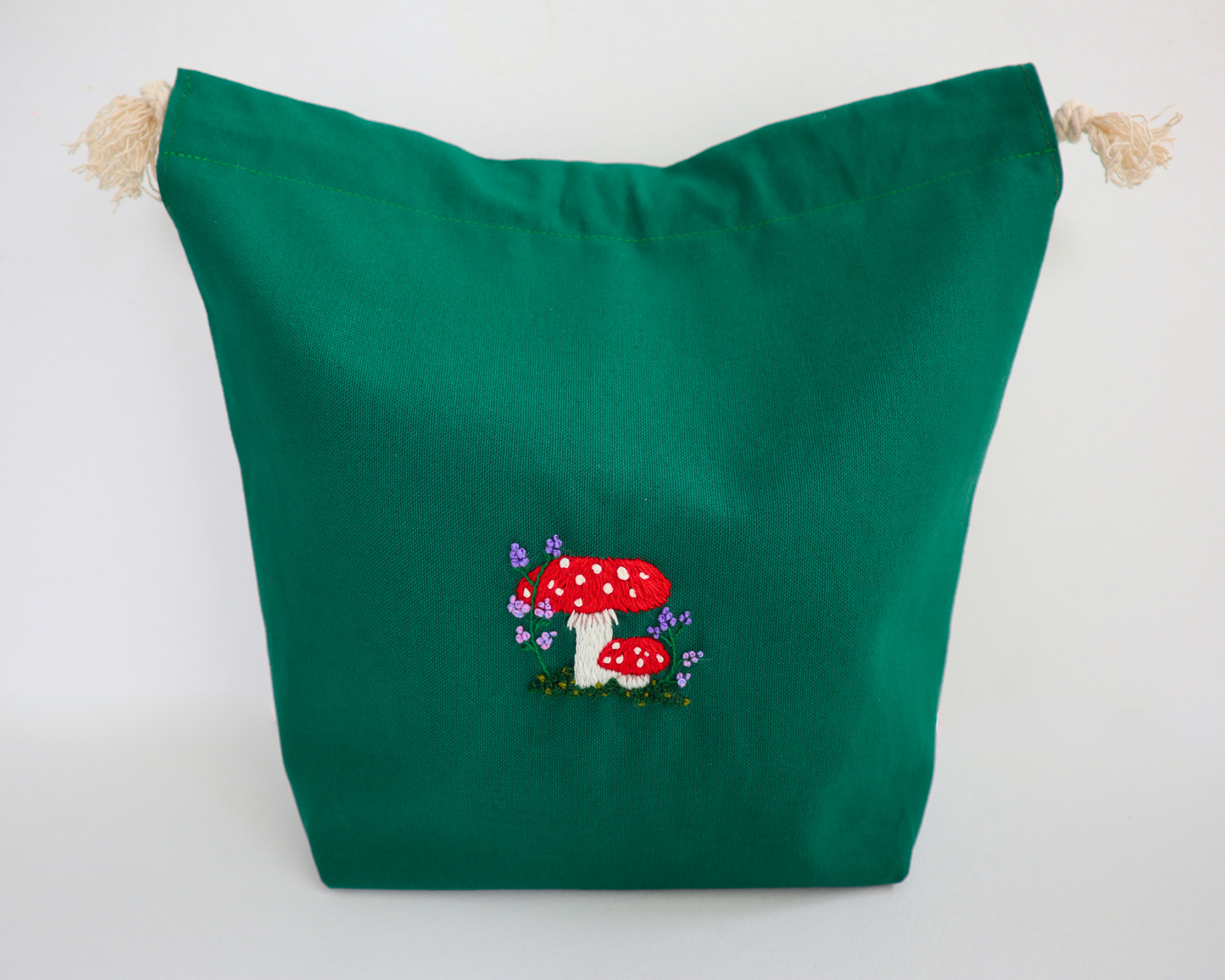 Green, Mushroom Project Bag