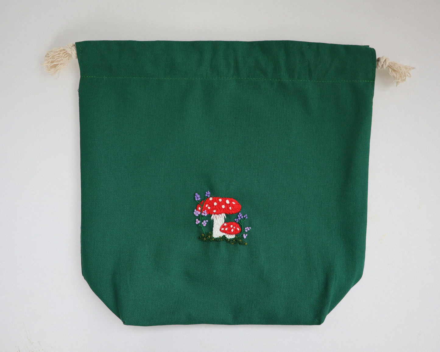 Green, Mushroom Project Bag