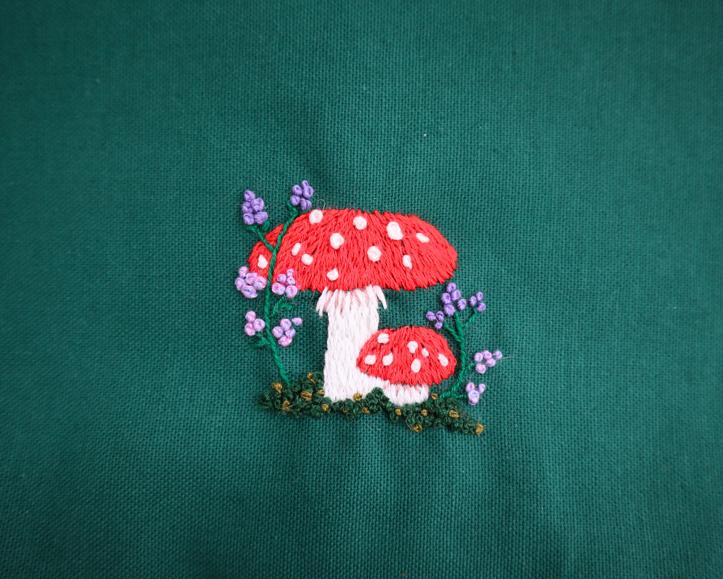 Green, Mushroom Project Bag