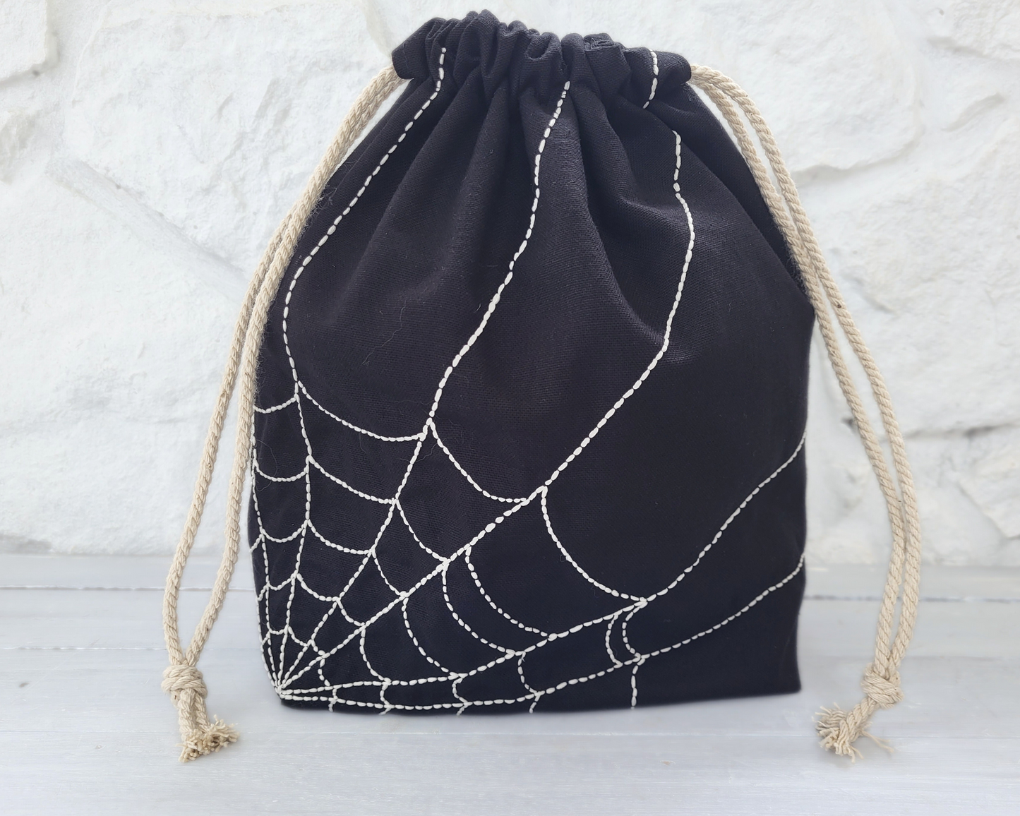 Glow In The Dark Spiderweb Project Bag