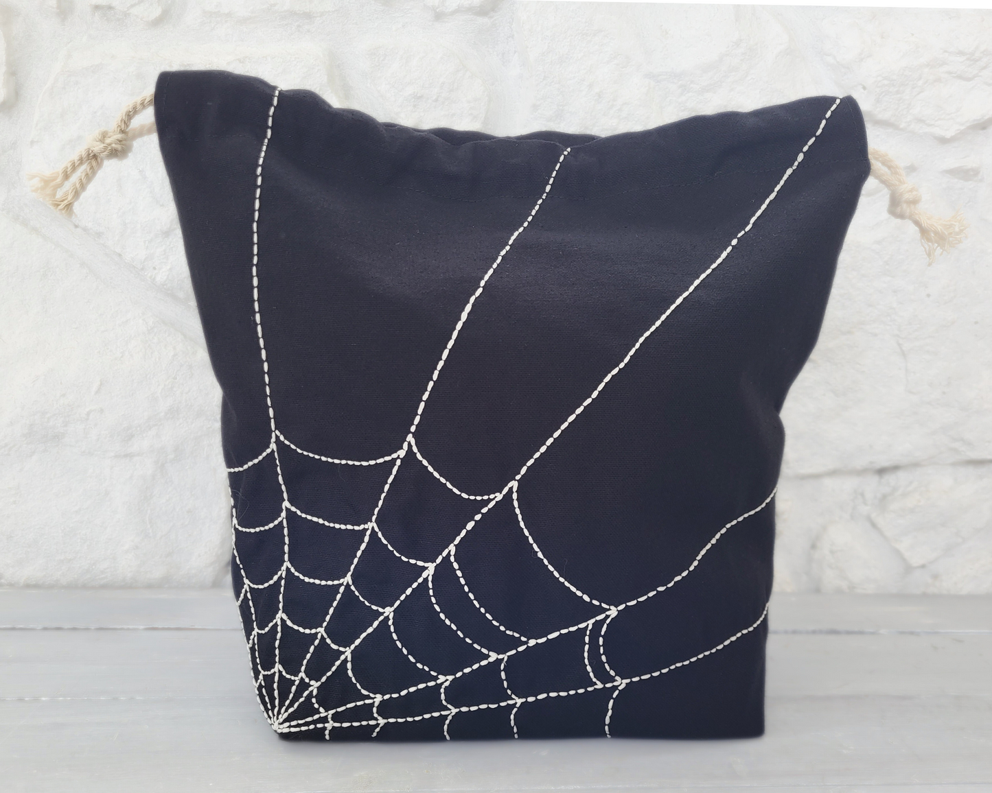 Glow In The Dark Spiderweb Project Bag