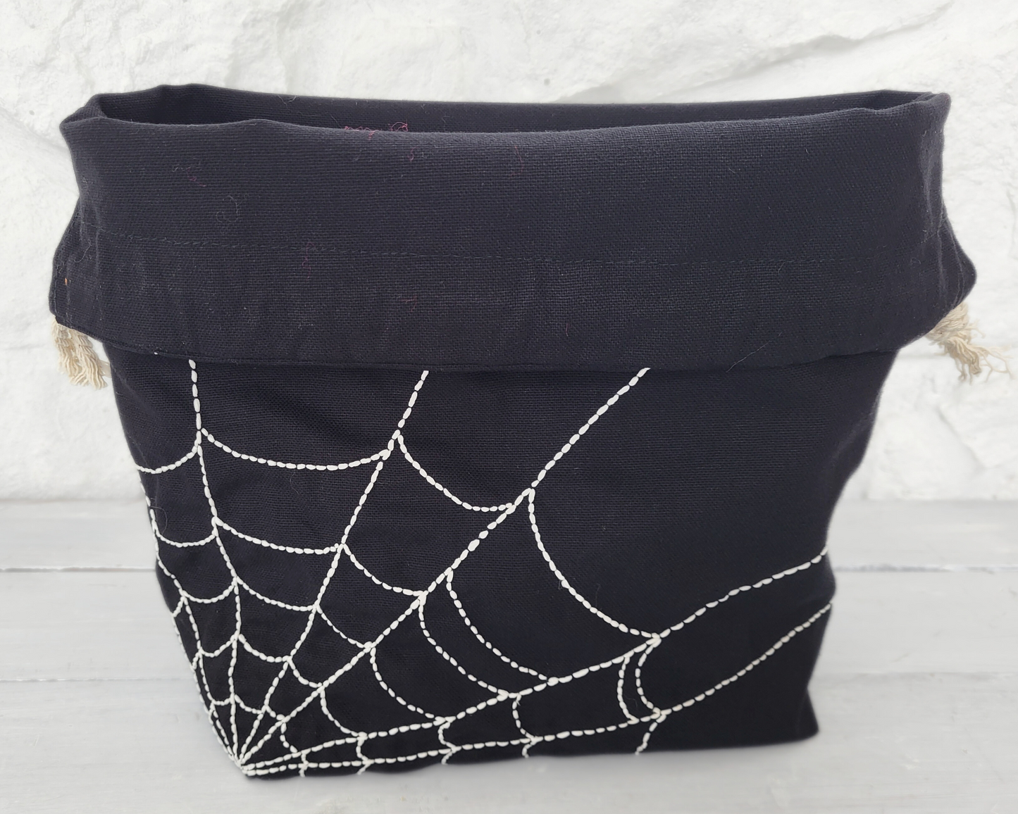 Glow In The Dark Spiderweb Project Bag